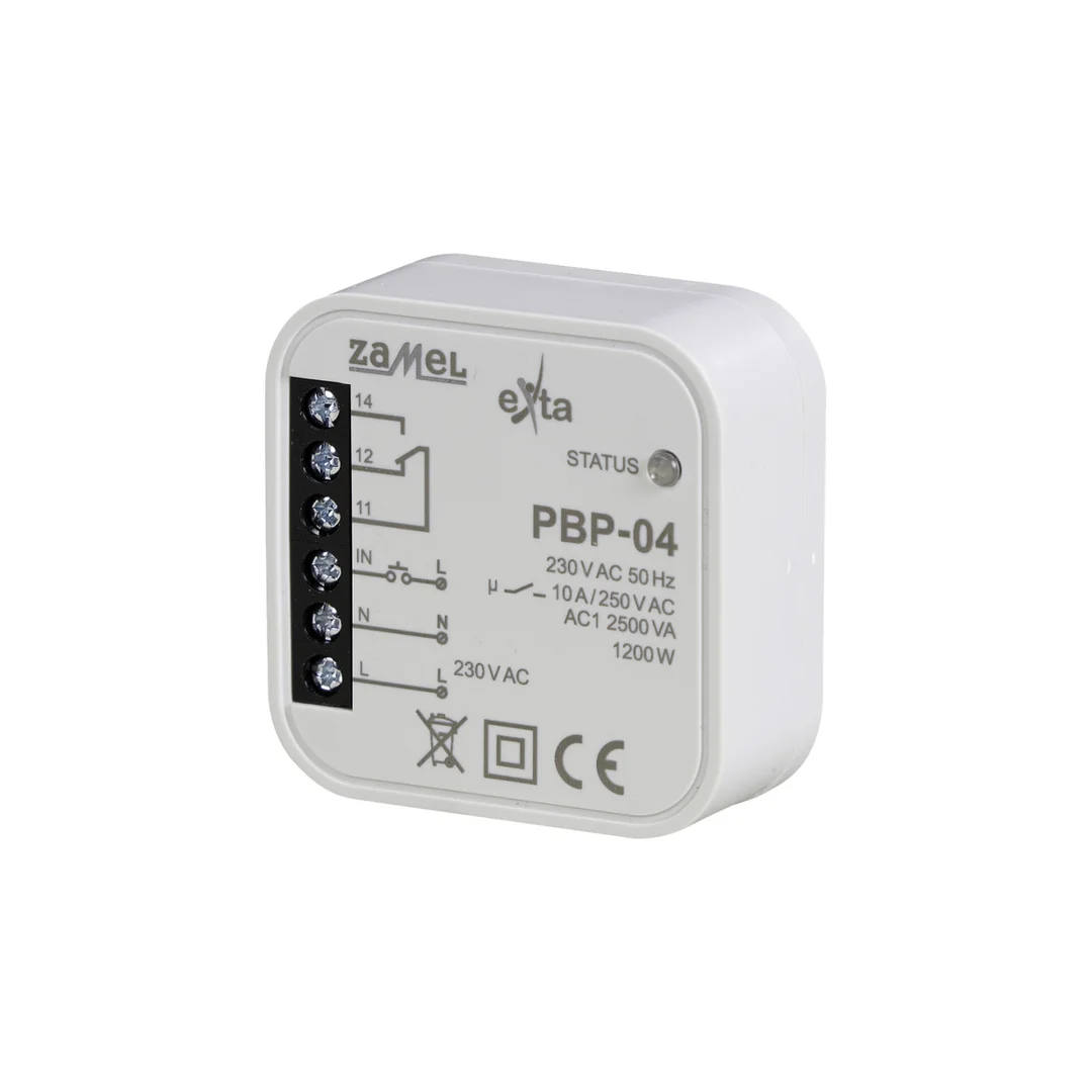 Przekaźnik bistabilny uniwersalny dopuszkowy 230V AC 10A PBP-04