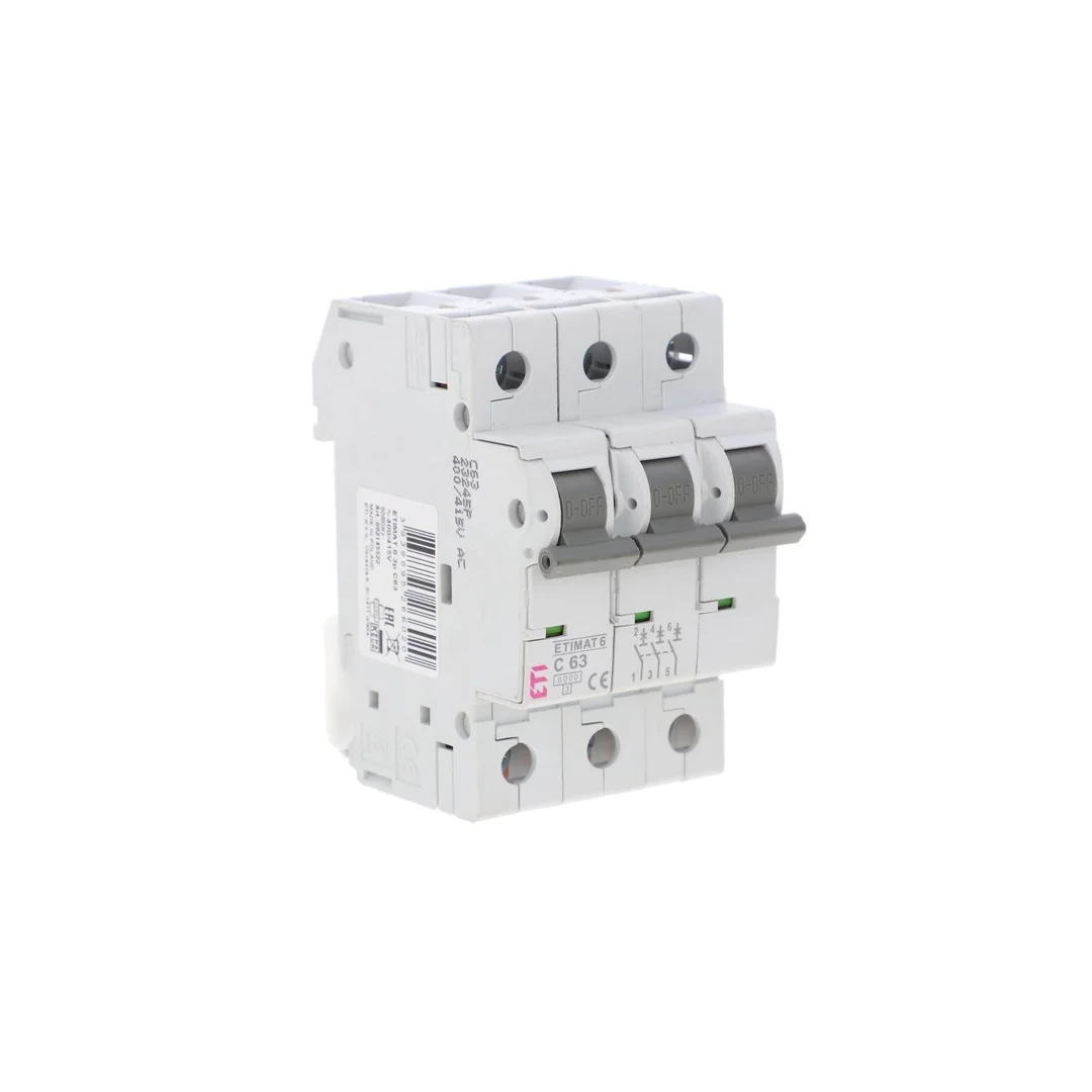 Wyłącznik nadprądowy 3P C 63A 6kA AC ETIMAT 6 002145522