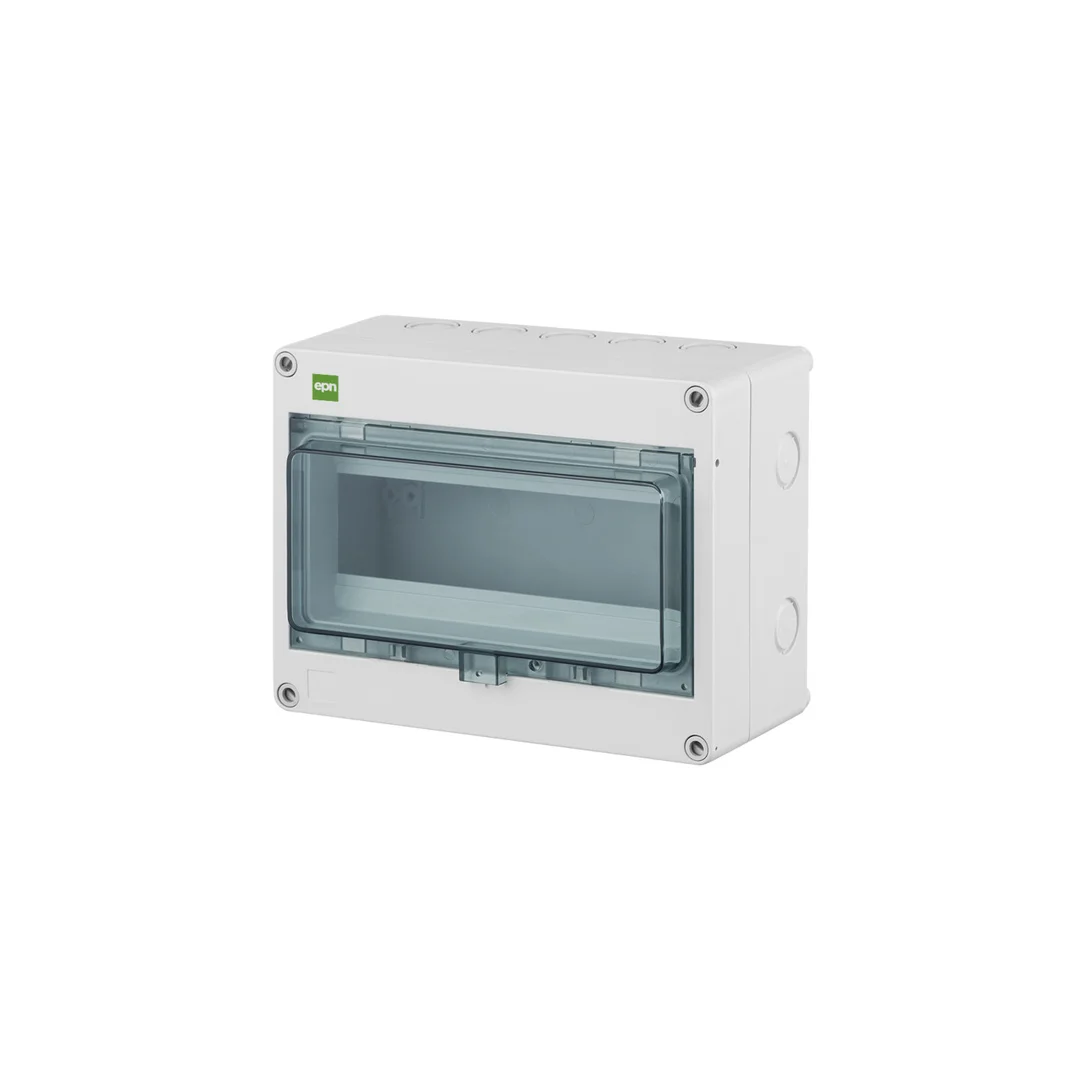 Rozdzielnica hermetyczna HERMETICA RN 1x8+2 400V AC 1000V DC PE+N dymny IP65 2204-01