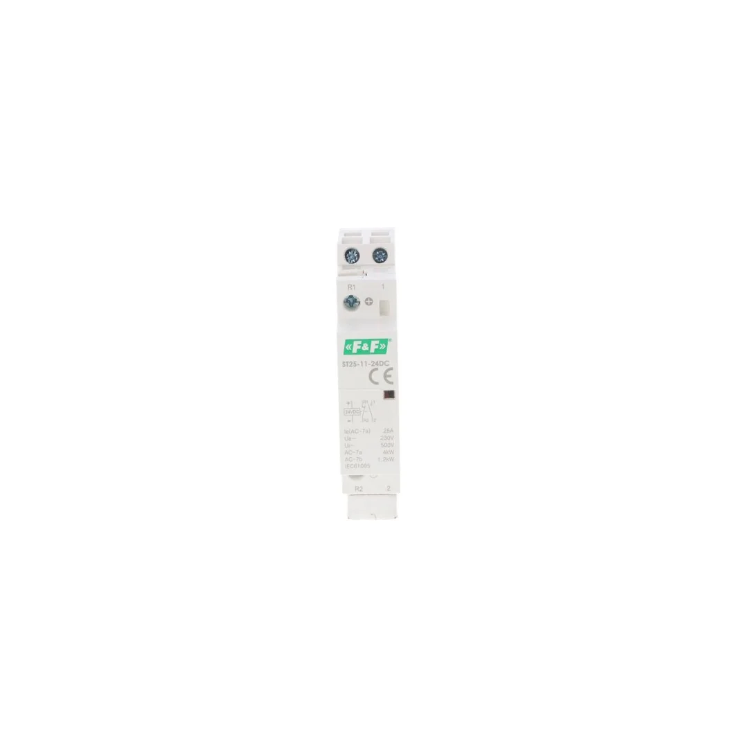 Stycznik modułowy montaż na szynie styki 1×Z+1×R 25A 24V DC ST25-11-24DC