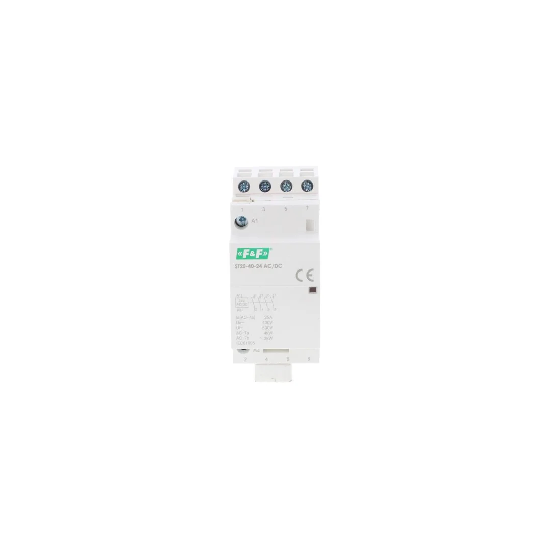 Stycznik modułowy montaż na szynie styki 4xZ 25A 24V DC ST25-40-24V-ACDC