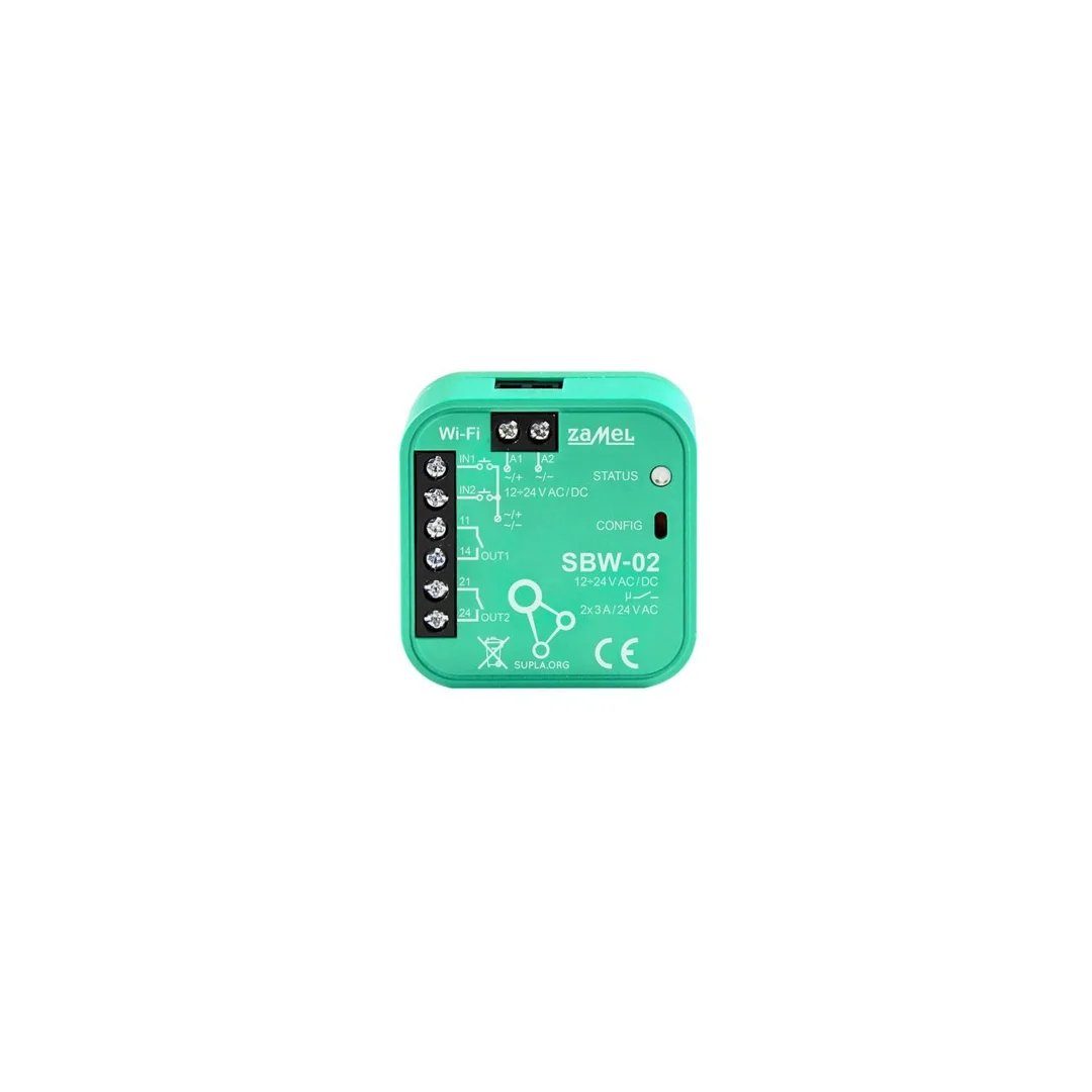 SUPLA Sterownik Bramowy WIFI 2-kanałowy TYP SBW-02 SPL10000019