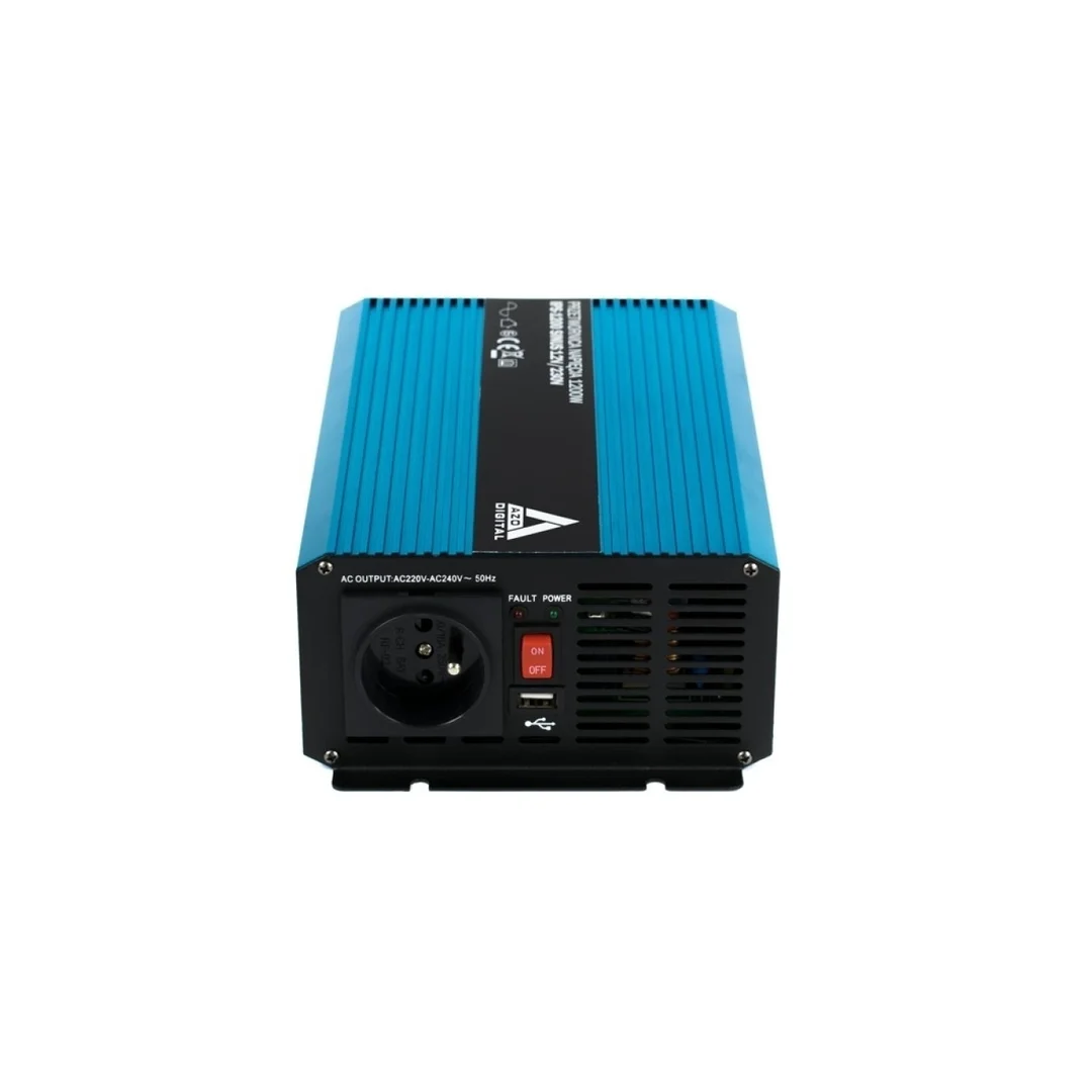 Przetwornica napięcia 12 VDC / 230 VAC SINUS IPS-1200S 1200W