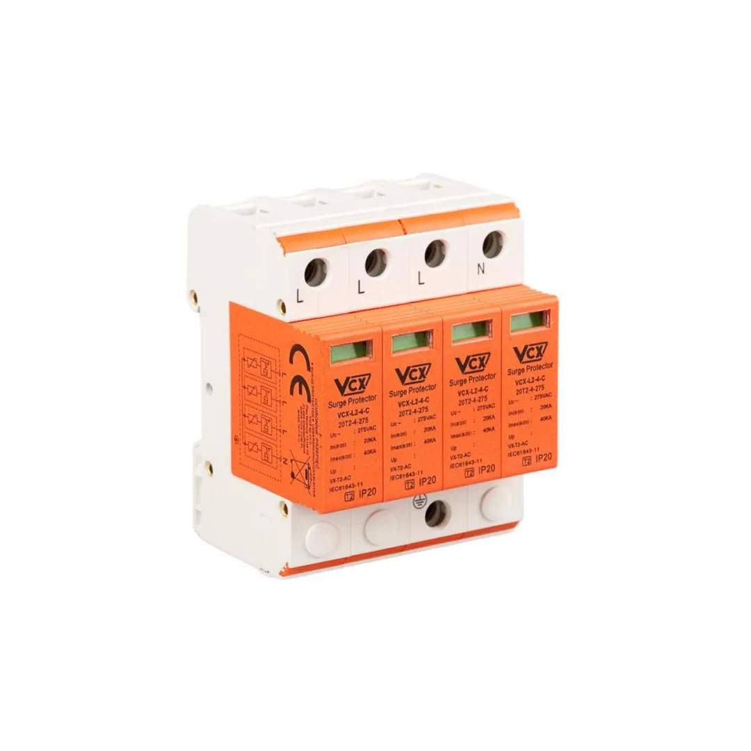 Ogranicznik przepięć Typ T2 4P 20kA 1,5kV VCX