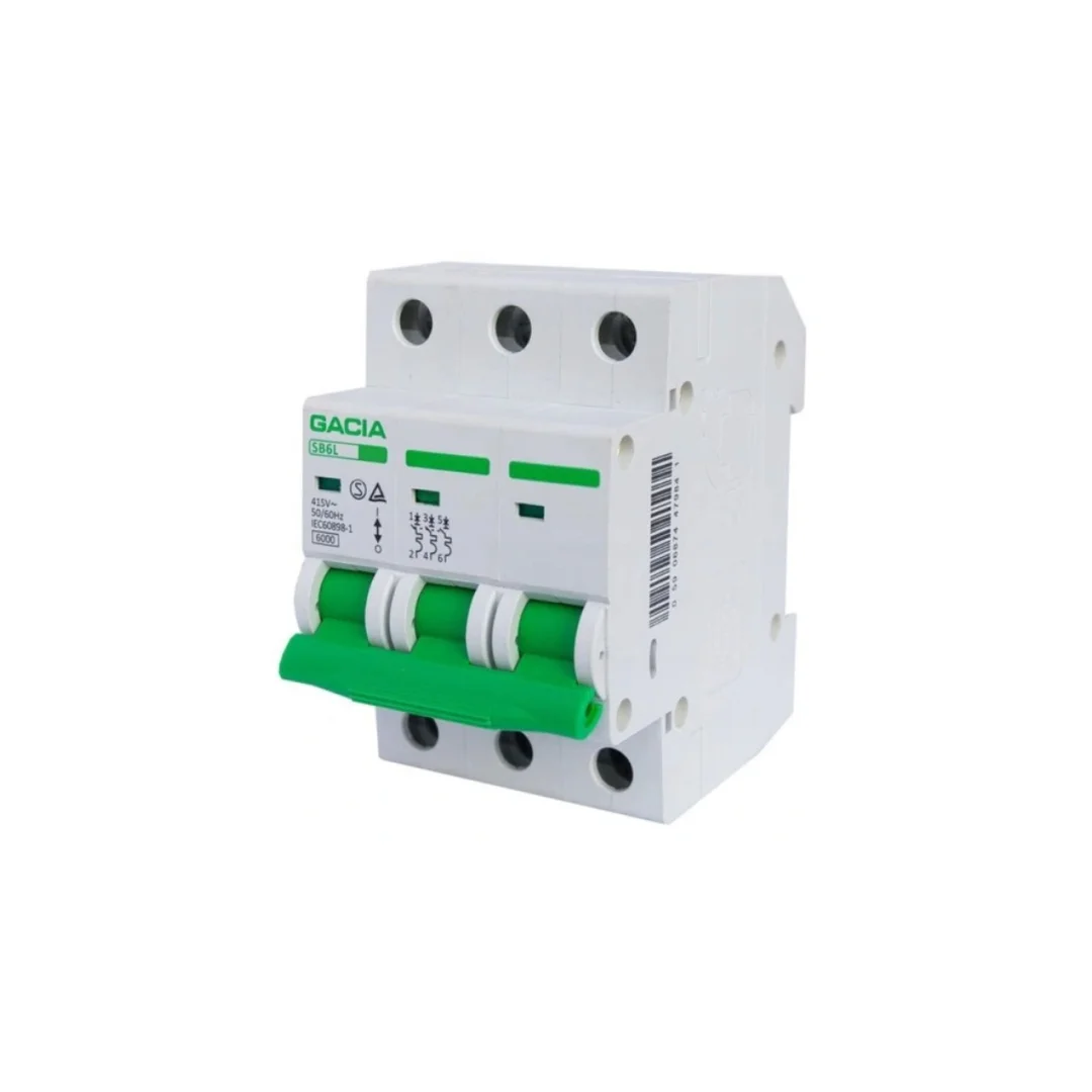 Wyłącznik nadprądowy 3P B 16A 6kA AC / SB6L-3P-16B
