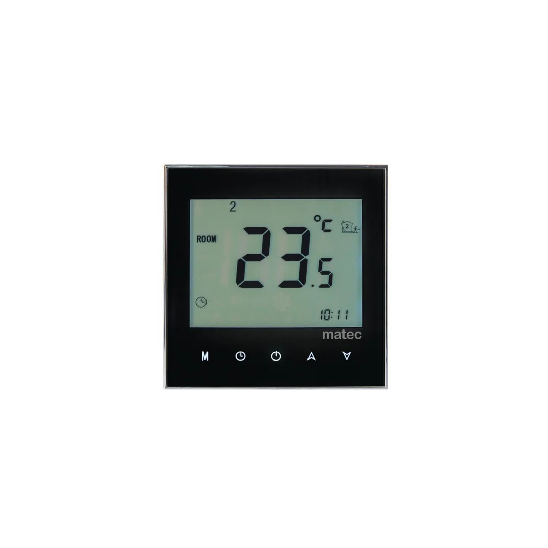 Regulator temperatury podtynkowy - programowalny TYP RTD-02 czarny MTC10000292-WUN
