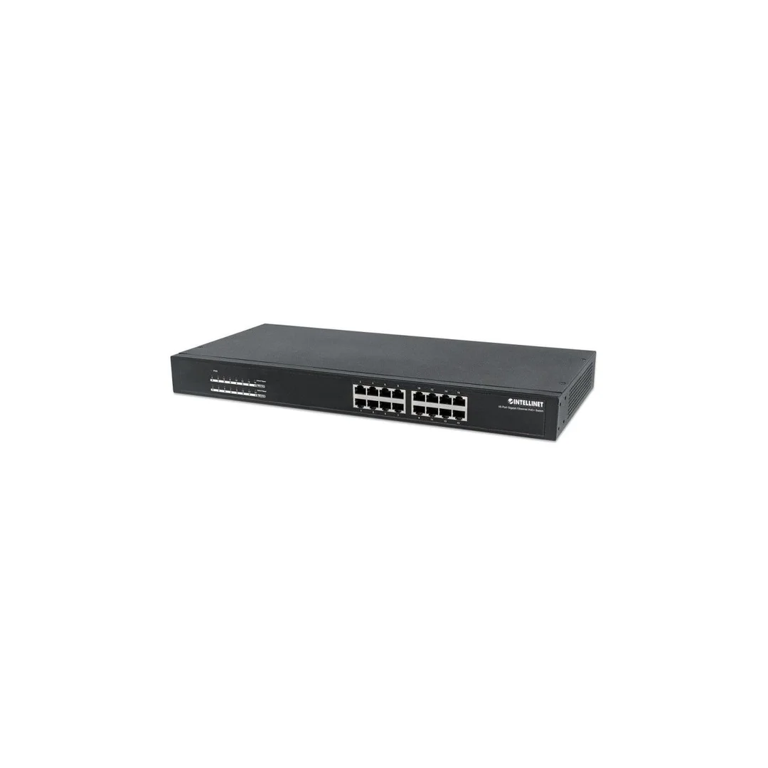 Switch Gigabit 16x 1000Mbps RJ45 PoE/PoE+ 220W Rack 19 560993