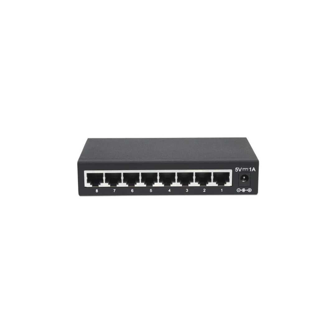 Switch Gigabit 8x 10/100/1000 Mbps RJ45 Desktop Metalowy