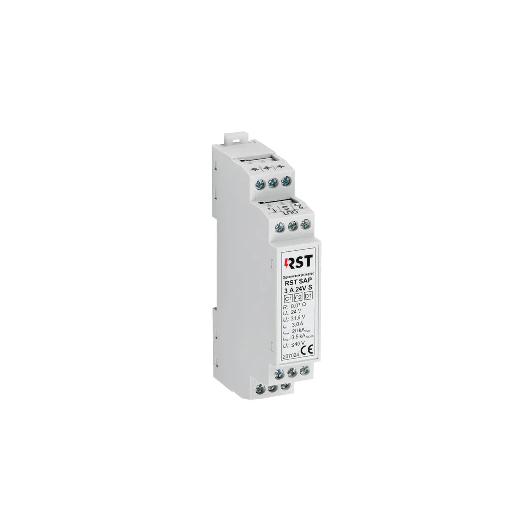 Ogranicznik przepięć do pętli systemów sygnalizacji pożaru D1, RST SAP 3A 24V S 207 024