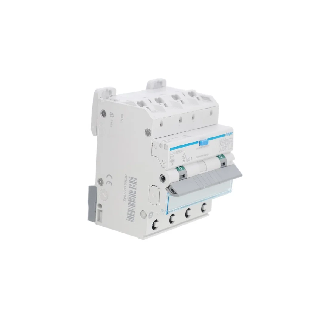 Wyłącznik różnicowo-nadprądowy RCBO 4P B16A 6KA 0,03A Typ A QuickConnect/QB ADM416QC