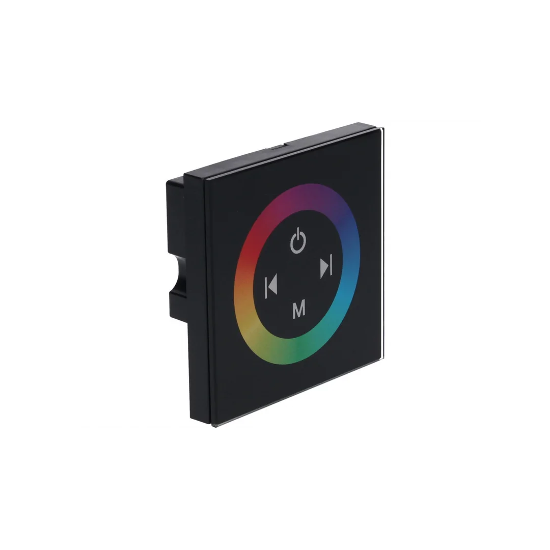 Sterownik LED panel RGB 3x4A czarny 12-24V Prescot