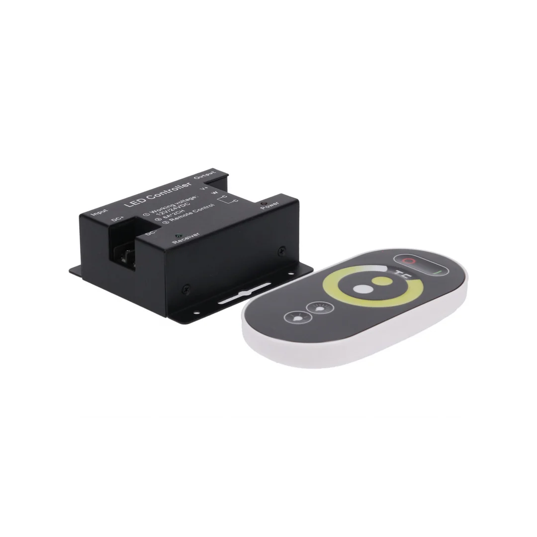 Sterownik LED CCT 2x6A touch RF czarny 12-24V Prescot