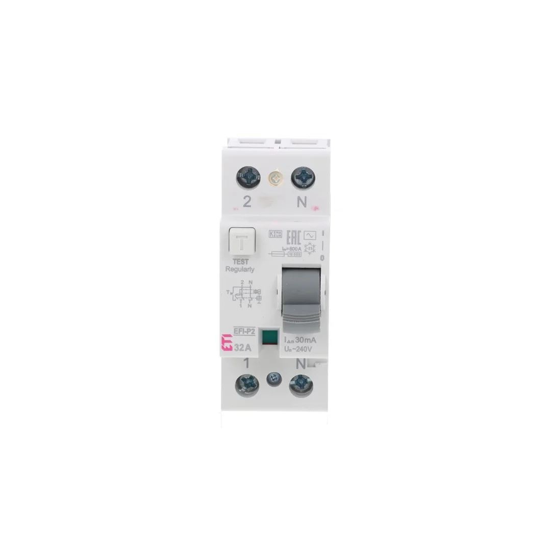 Wyłącznik różnicowoprądowy 2P 32A 0,03A typ AC EFI-P2 AC 32/0.03 002061217