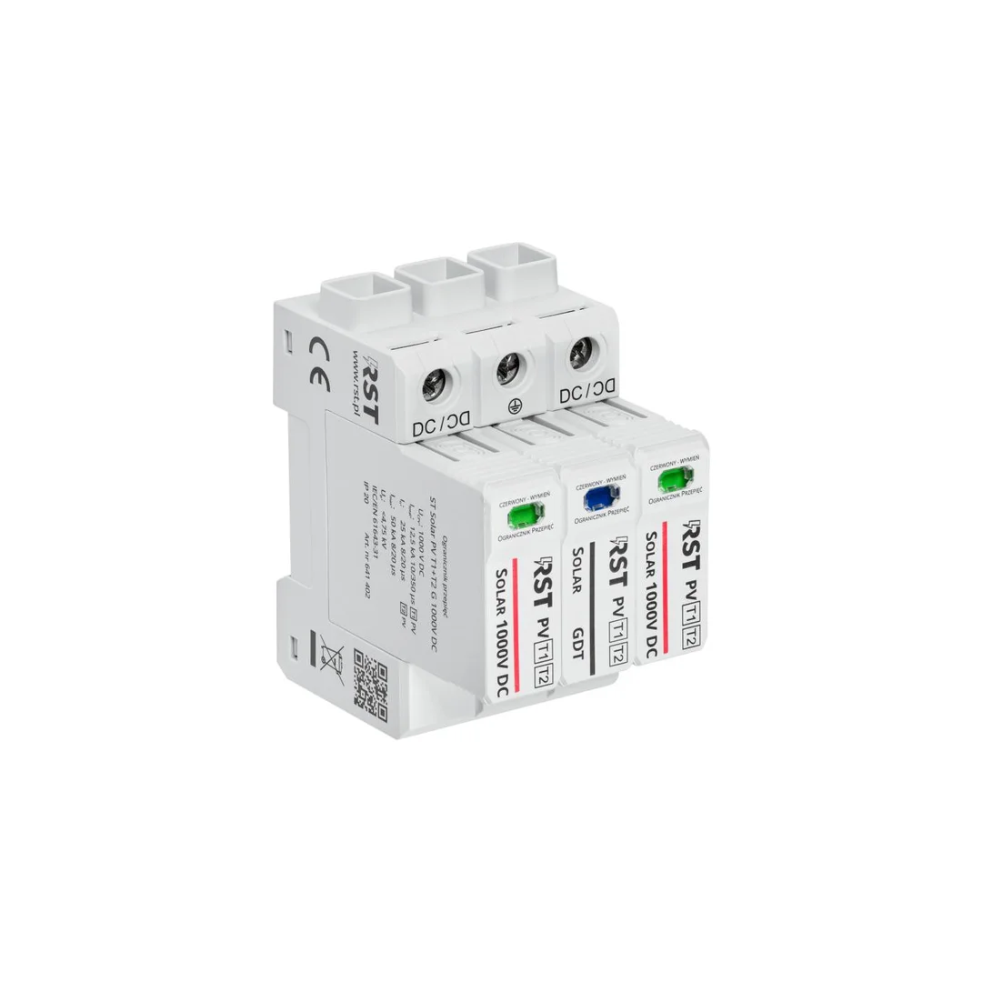 Ogranicznik przepięć T1+T2 DC, RST Solar PV T1+T2 G 1000V DC 641 402