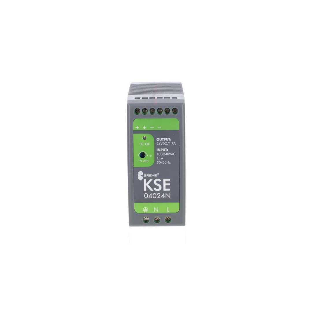 Zasilacz impulsowy KSE 04024P 230/ 24VDC 1,7A 40W na szynę DIN, Uzas: 85-264VAC, Ta70, 18924-9983