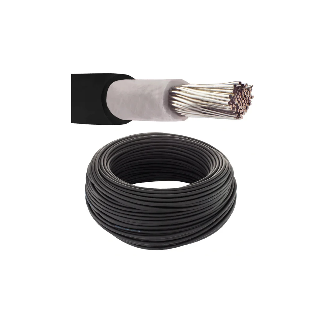 Kabel solarny fotowoltaiczny H1Z2Z2-K 1,0/1,5kV 4mm2 czarny NEKU /25m/