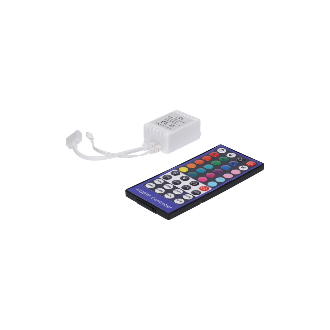 Sterownik LED RGBW 4x2A 40-key IR 12-24V Prescot