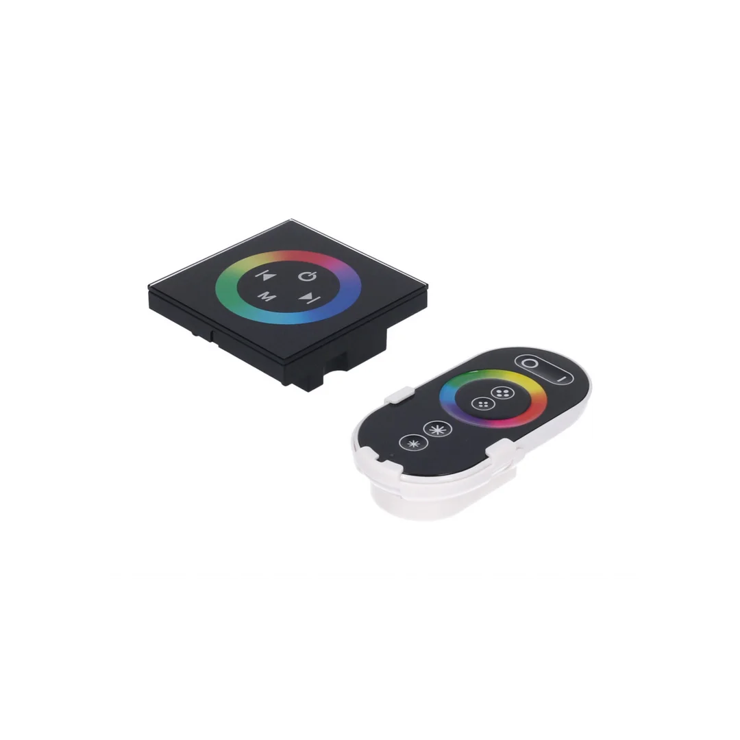 Sterownik LED RGB 3x4A panel komplet pilot+uchwyt 12-24V Prescot