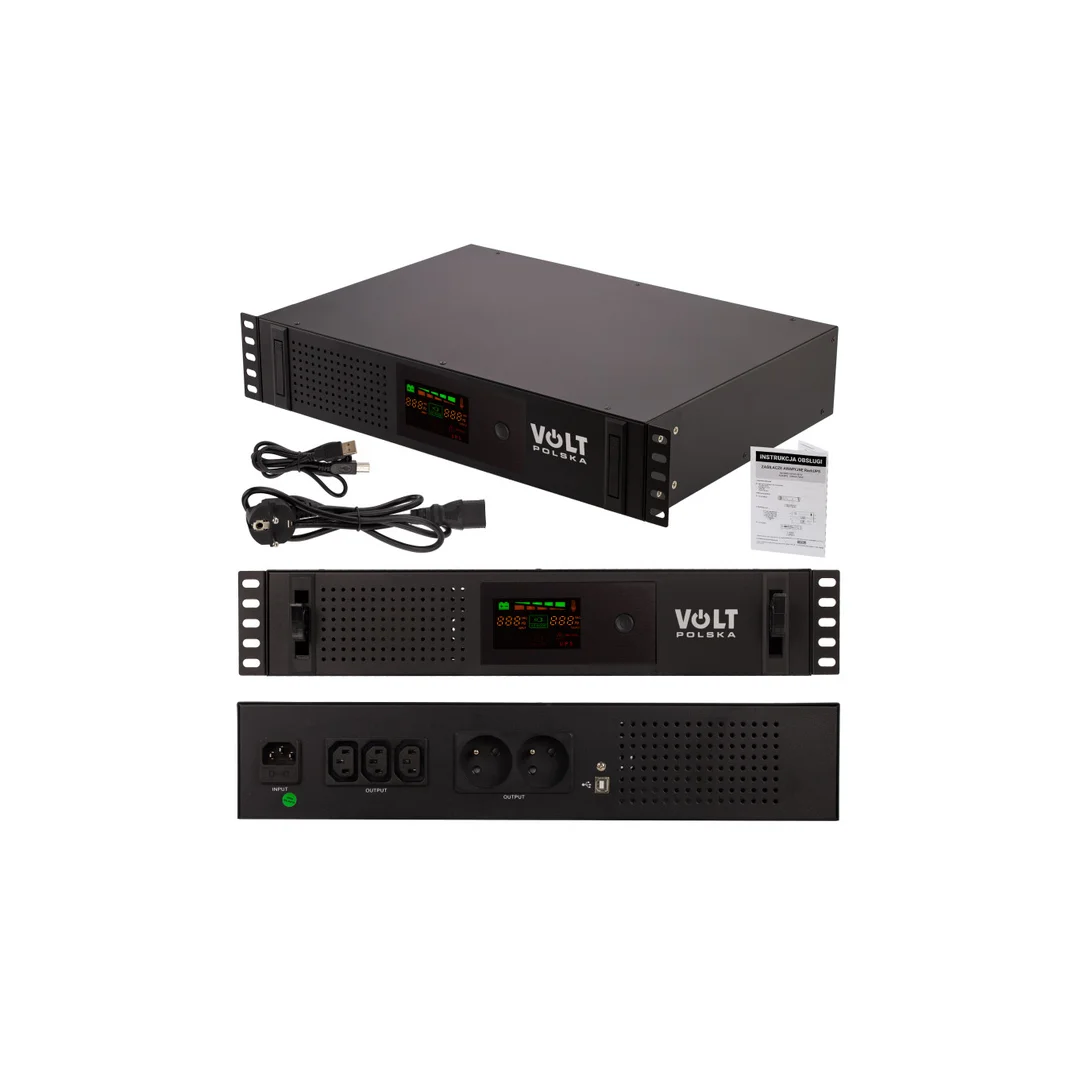 Zasilacz UPS Rack 19 2U 850VA 480W 9Ah VOLT