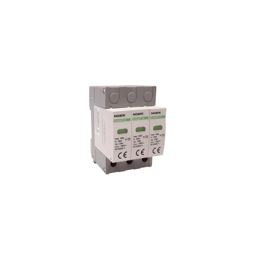 Ogranicznik przepięć Typ T2 3P 1000V DC dla uziemionych systemów PV Ex9UEP Noark