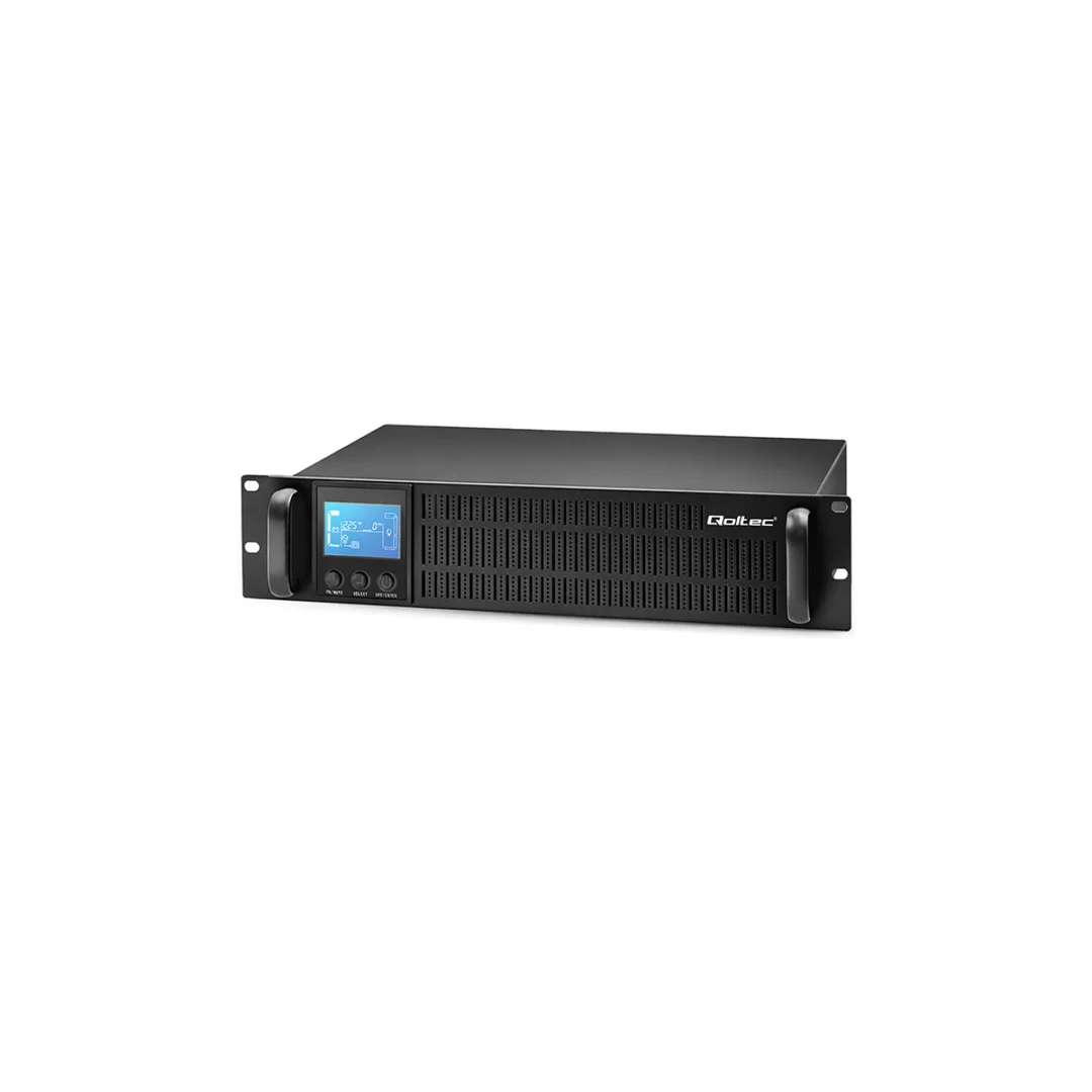 Qoltec Zasilacz awaryjny UPS RACK 1kVA 800W LCD