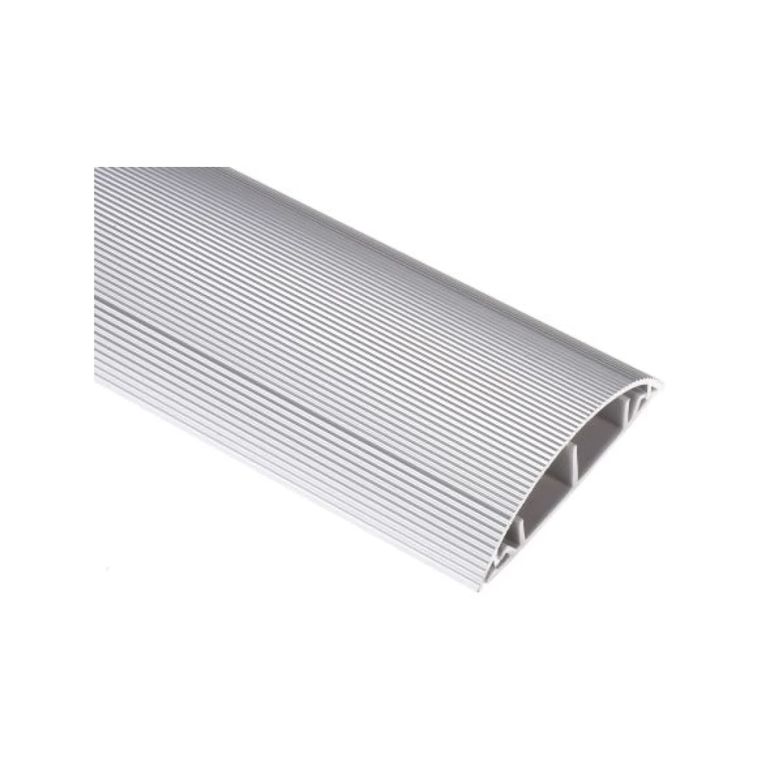 Koryto kablowe samoprzylepne Szary Stop aluminium (pokrywa), PVC (podstawa) Koryto podłogowe 70 mm 16mm 1m RS PRO