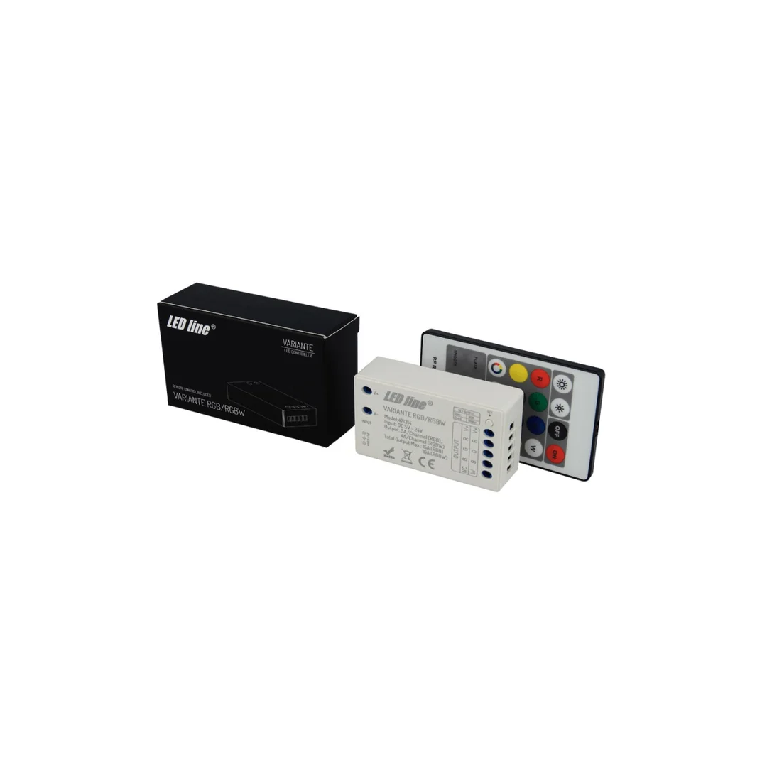 Sterownik LED kontroler VARIANTE RF RGB/RGBW + pilot/471314/ 3 lata gwar.
