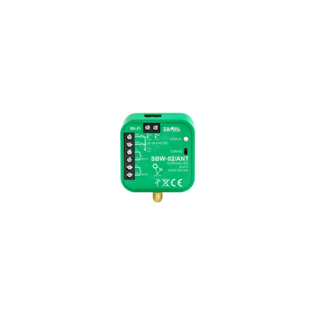 Sterownik bramowy WI-FI 2-kanałowy z anteną zewnętrzną SBW-02/ANT SPL10000035