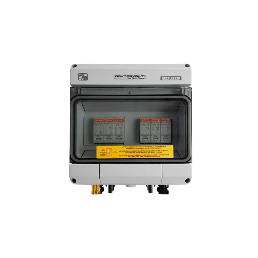 Rozdzielnica fotowoltaiczna solarna PV DC 1000V T1 T2 40kA 2-stringowa IP65 Doktorvolt 4579