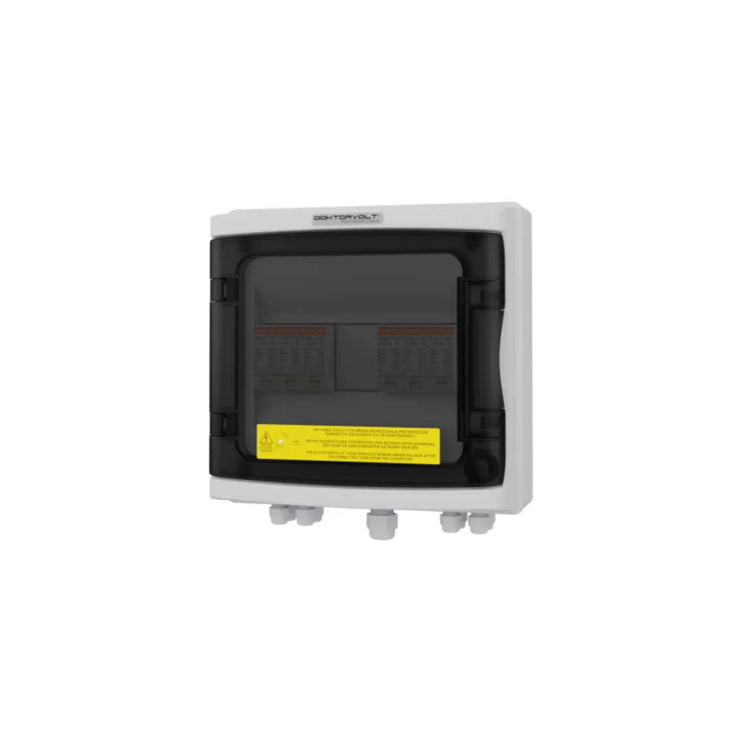 Rozdzielnica PV Fotowoltaiczna Solarna 2-Stringowa DC 1000V T1 T2 PG Doktorvolt 4470