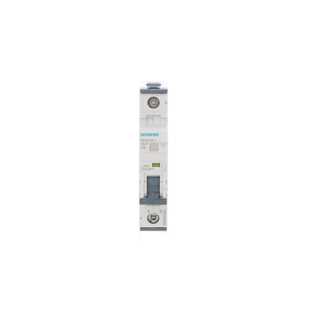 Wyłącznik nadprądowy 1P C 6A 10kA AC SENTRON 5SY5106-7
