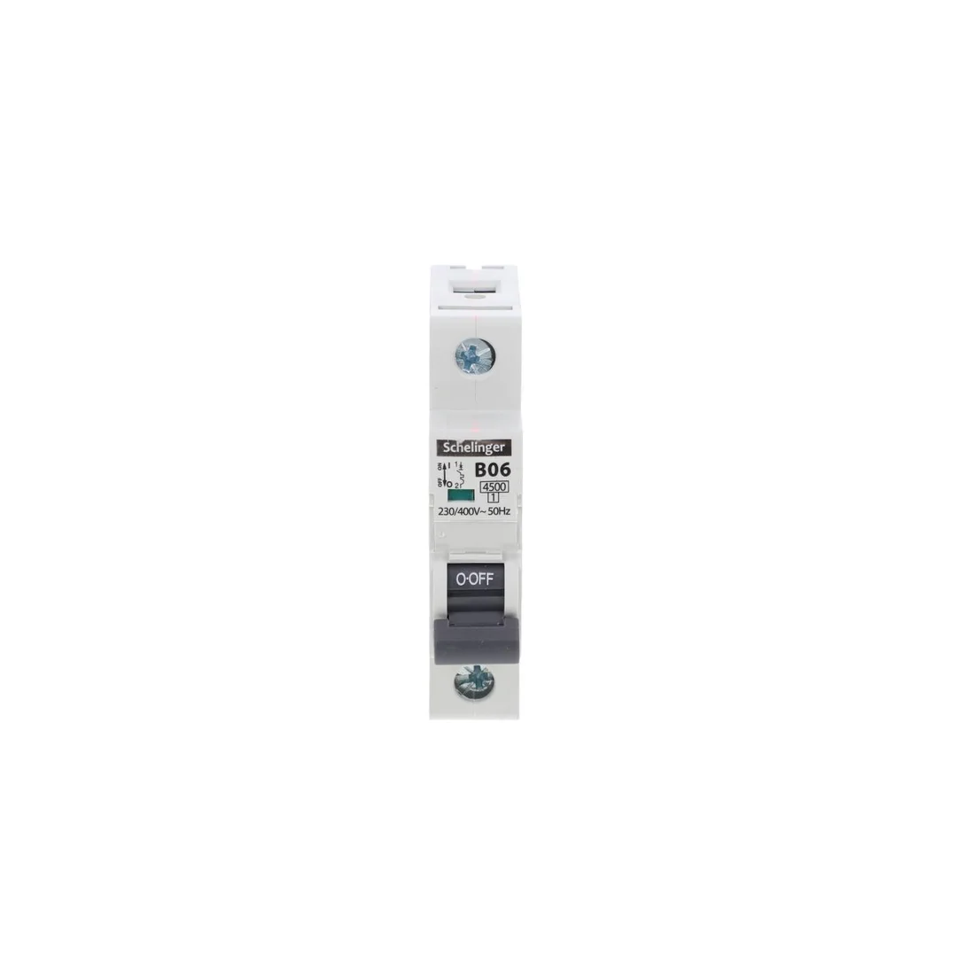 Wyłącznik nadprądowy 1P B 6A 4,5kA AC SCHELINGER A02-G7-1P-B06