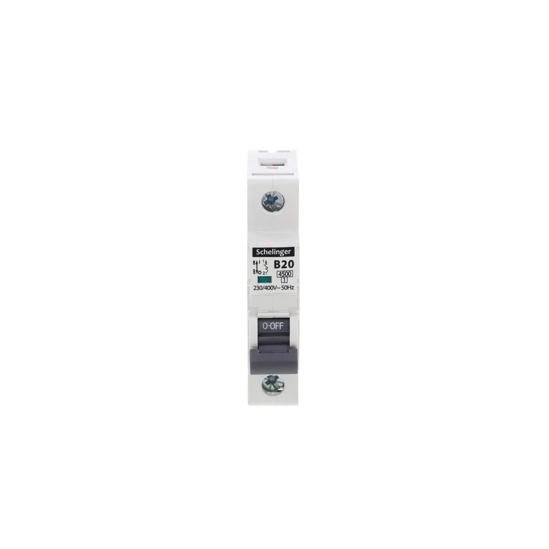 Wyłącznik nadprądowy 1P B 20A 4,5kA AC SCHELINGER A02-G7-1P-B20