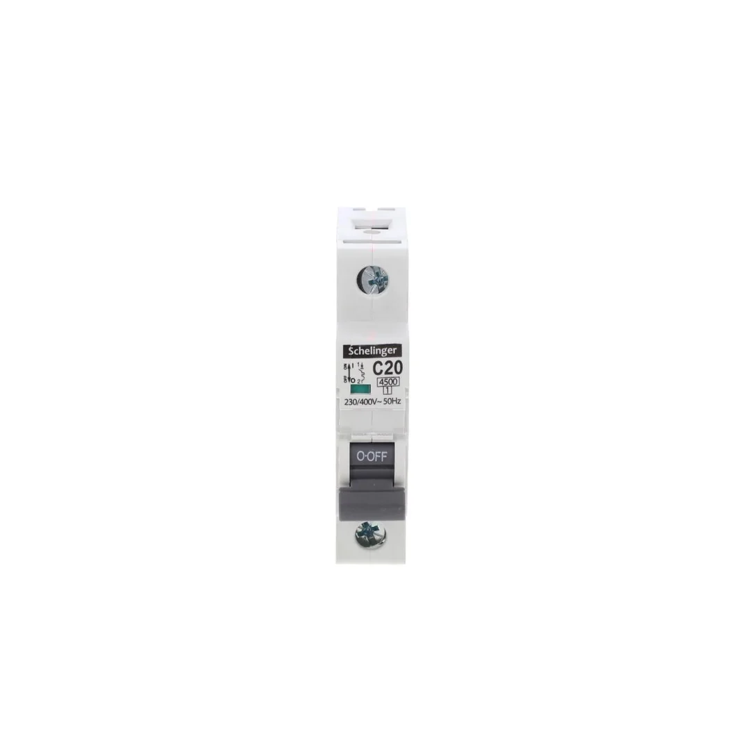 Wyłącznik nadprądowy 1P C 20A 4,5kA AC SCHELINGER A02-G7-1P-C20
