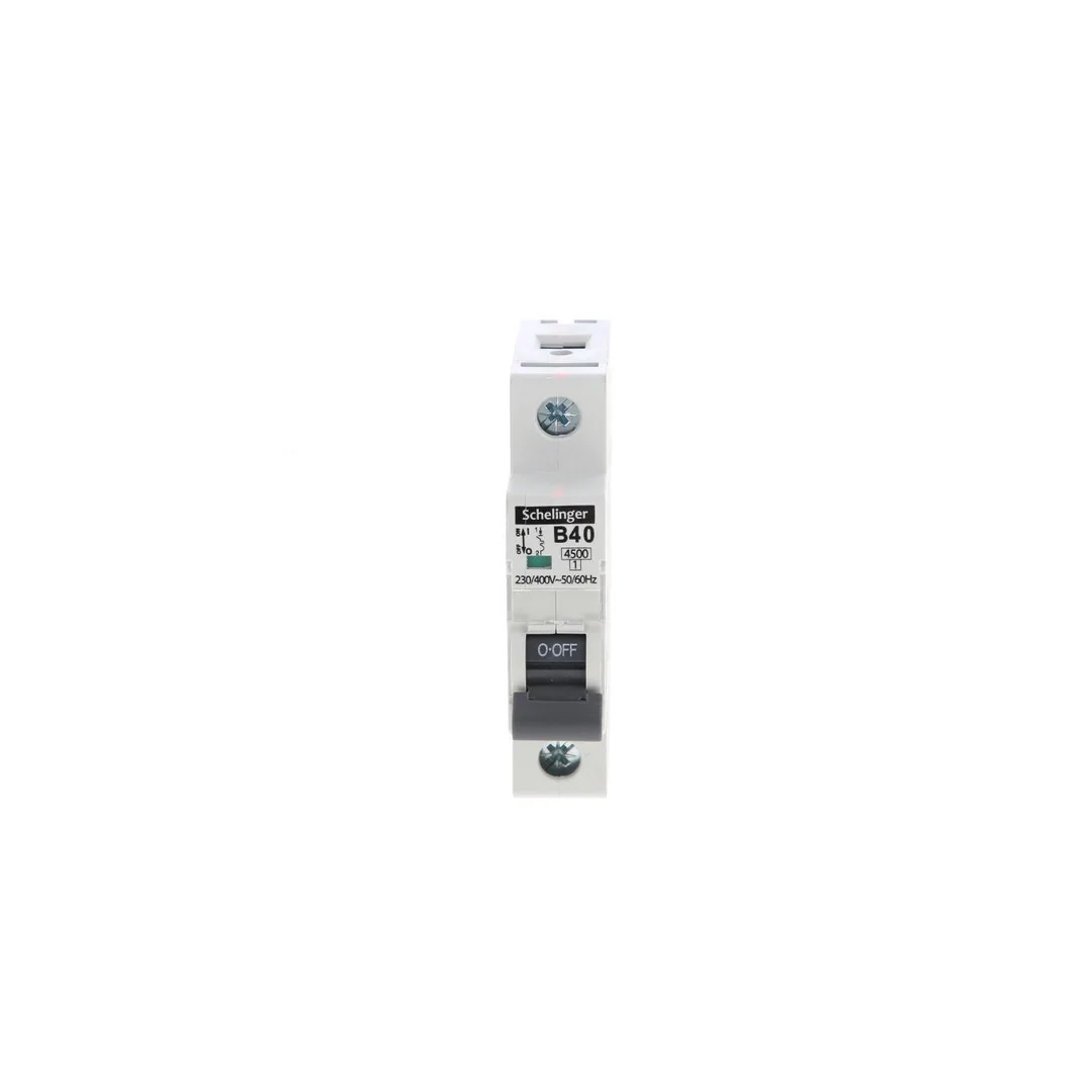 Wyłącznik nadprądowy 1P B 40A 4,5kA AC SCHELINGER A02-G7-1P-B40