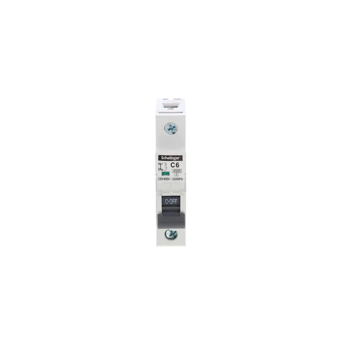 Wyłącznik nadprądowy 1P C 6A 4,5kA AC SCHELINGER A02-G7-1P-C06