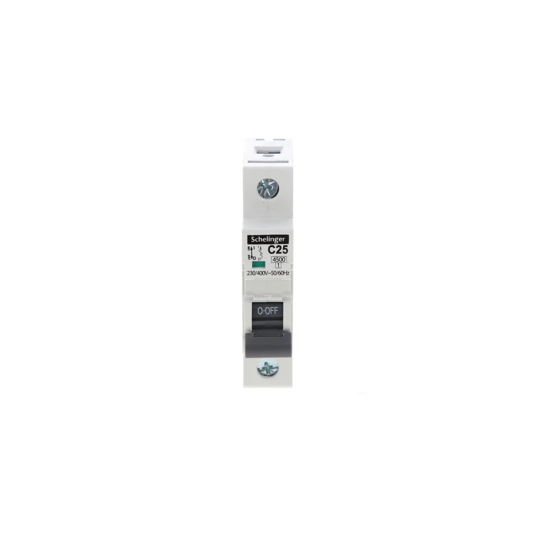 Wyłącznik nadprądowy 1P C 25A 4,5kA AC SCHELINGER A02-G7-1P-C25
