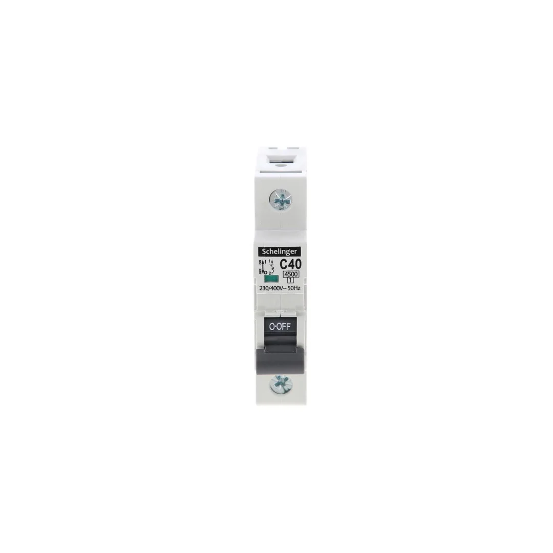Wyłącznik nadprądowy 1P C 40A 4,5kA AC SCHELINGER A02-G7-1P-C40