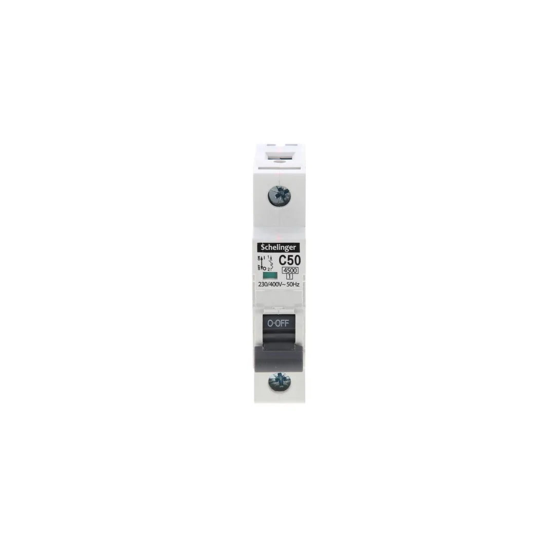 Wyłącznik nadprądowy 1P C 50A 4,5kA AC SCHELINGER A02-G7-1P-C50
