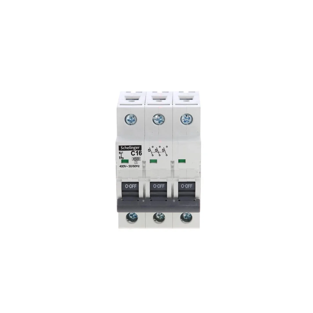 Wyłącznik nadprądowy 3P C 16A 4,5kA AC SCHELINGER A02-G7-3P-C16