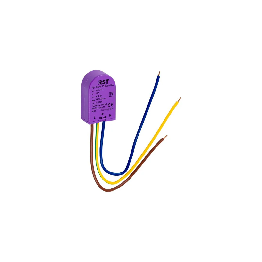 Ogranicznik przepięć T3 RST Power T3 255V/16A 803 302