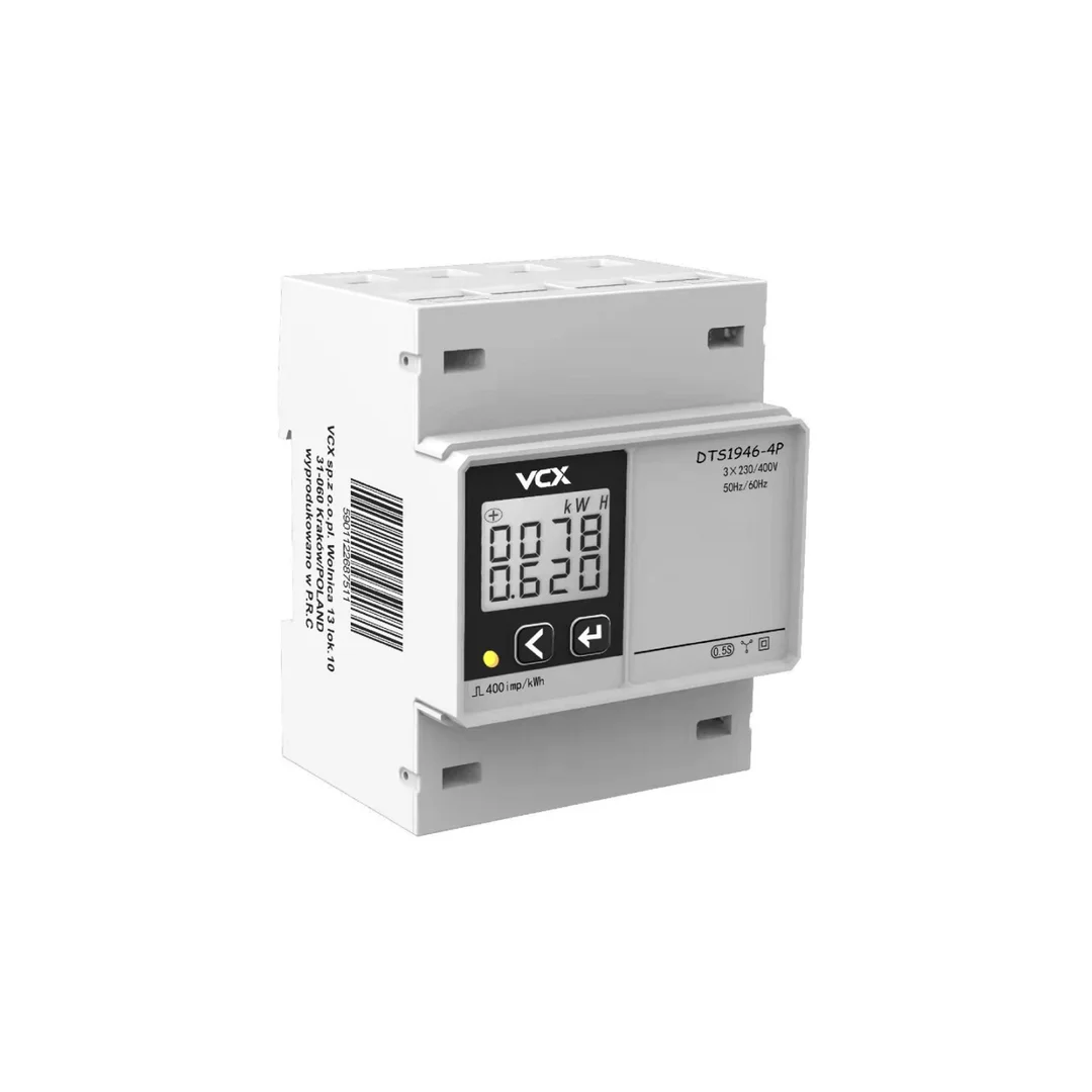 Licznik energii elektrycznej 3-fazowy ze zdalnym odczytem danych 230V 5(100)A