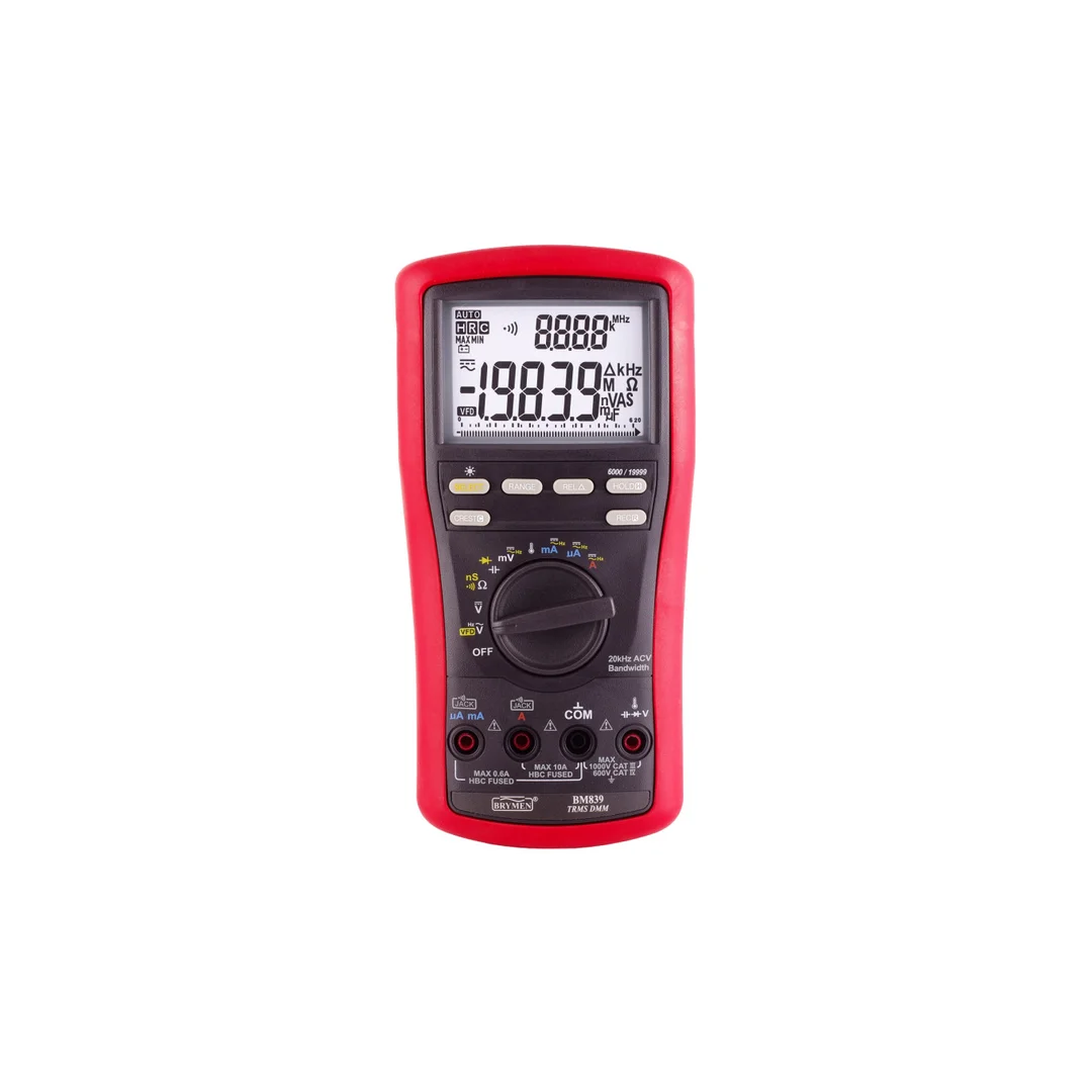 Multimetr TRMS 4 1/2 cyfry VFD i Hz BeepLit ACV 20kHz Brymen BM839