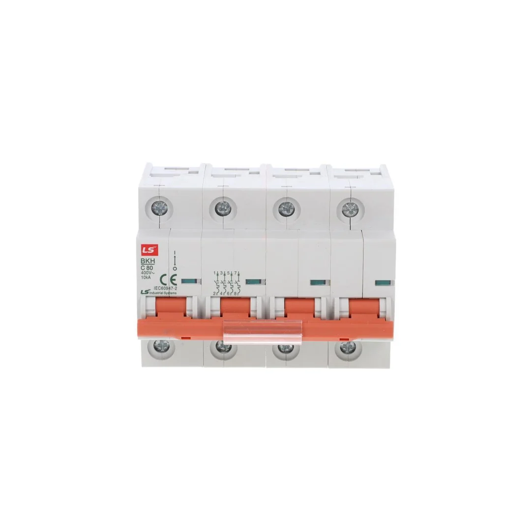 Wyłącznik instalacyjny LS Electric BKH 4P 80A, charakterystyka C 06110362R0 BKH 4P C80A