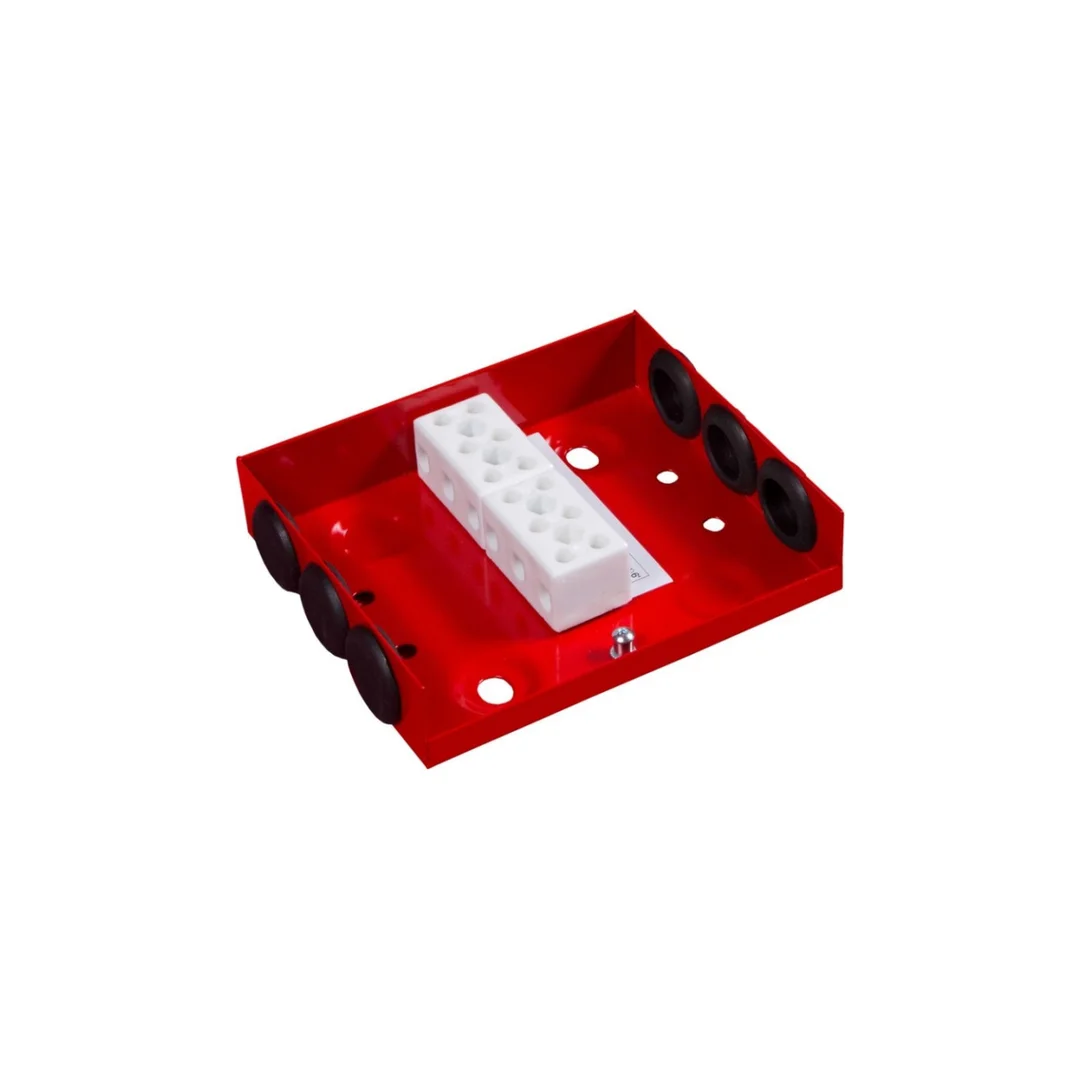 Puszka instalacyjna E90 CNBOP przelotowo-rozgałęźna 6 zaciskowa od 0,5 do 6 mm², PP-BXM typ 2.2