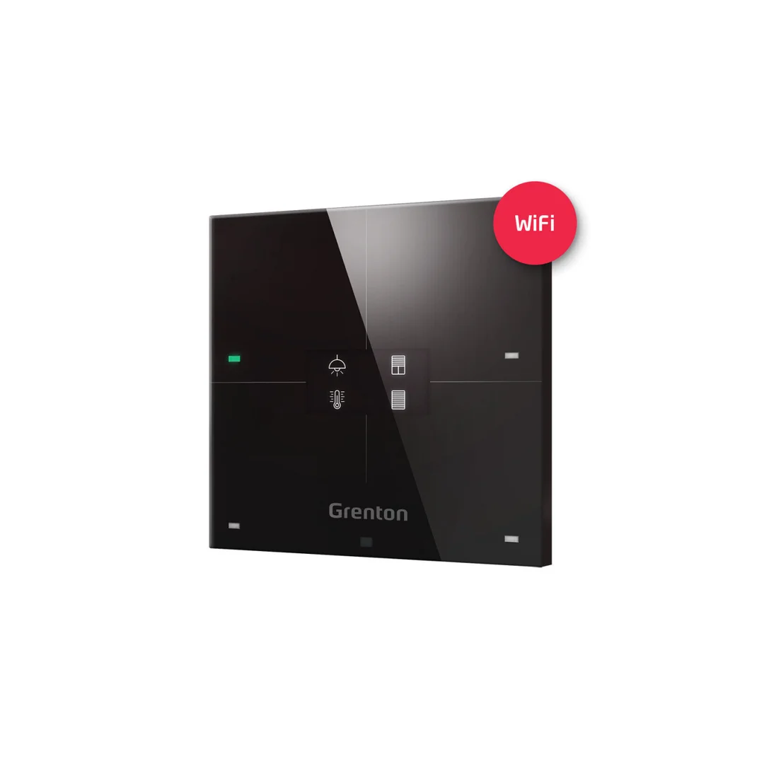 GRENTON SMART PANEL 4B WiFi, OLED, black, WSP-204-W-01
