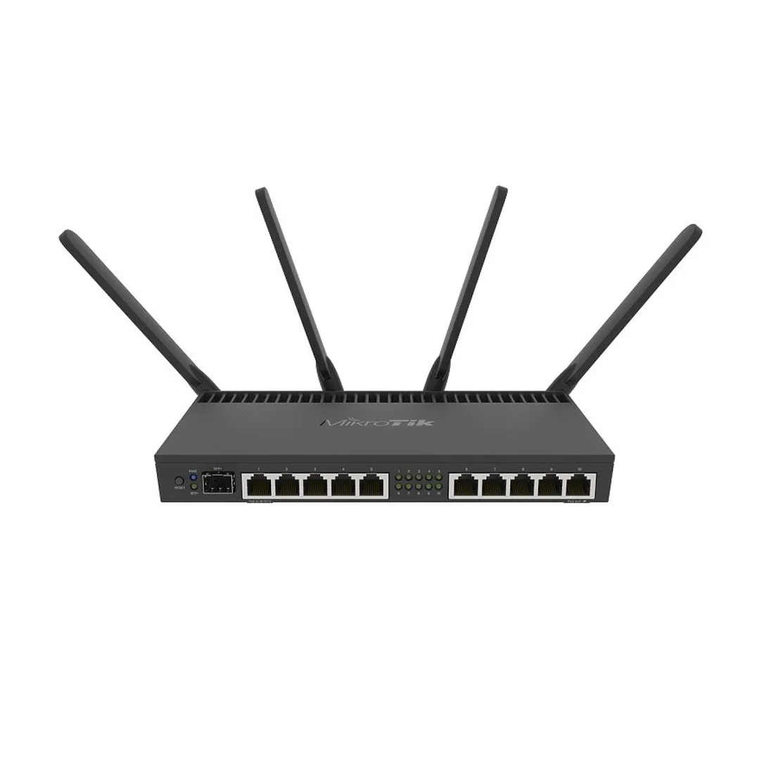 Router WiFi Dual Band 1733Mb/s, 10x RJ45 1000Mb/s, 1x SFP+ Mikrotik RB4011iGS+5HacQ2HnD-IN