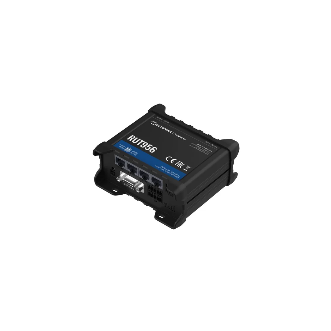 Profesjonalny przemysłowy router 4G LTE Cat.4, WiFi, Dual Sim, GPS, 1x WAN, 3X LAN, RUT956 200000 Teltonika RUT956
