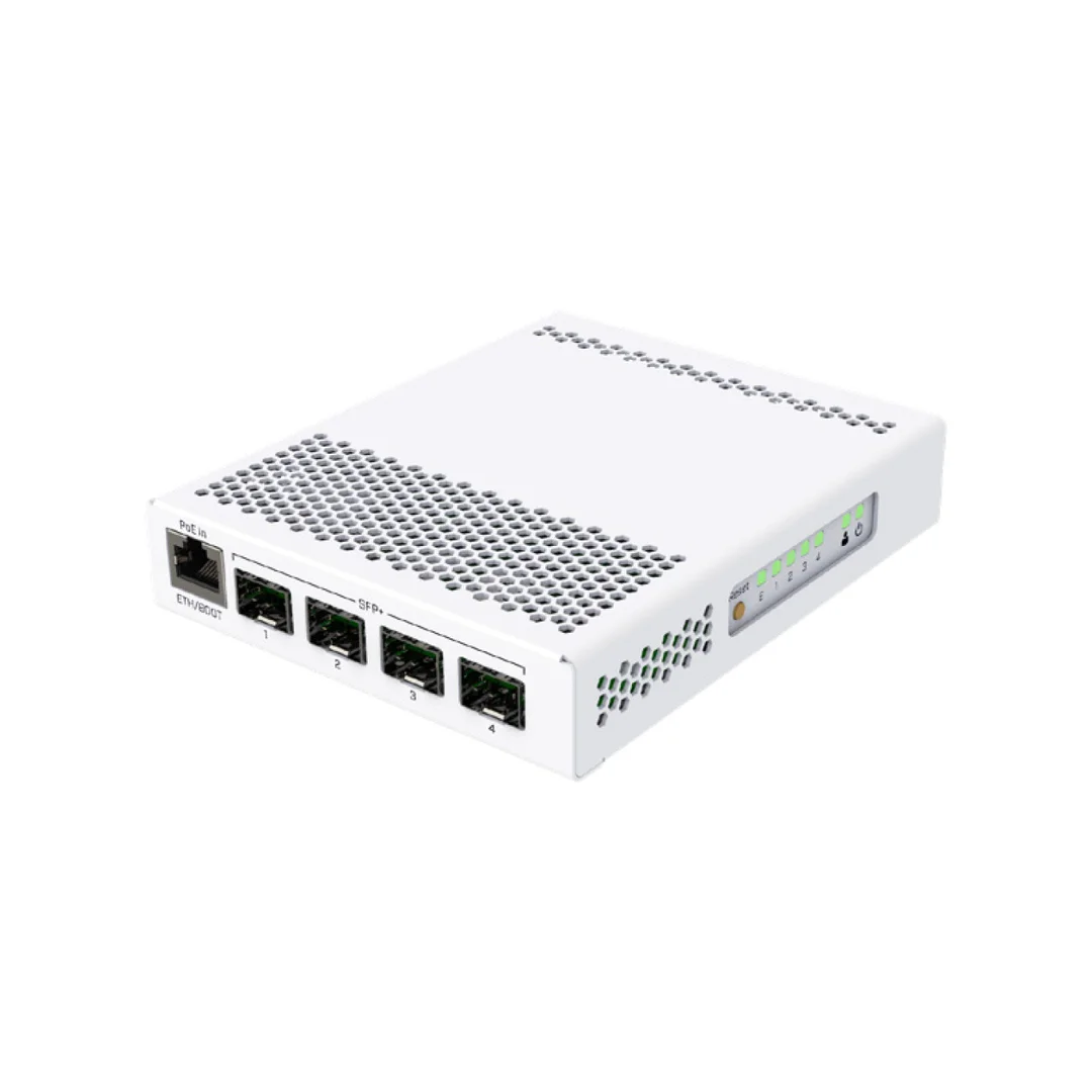Switch 1x RJ45 1000Mb/s, 4x SFP+ MikroTik CRS305-1G-4S+IN