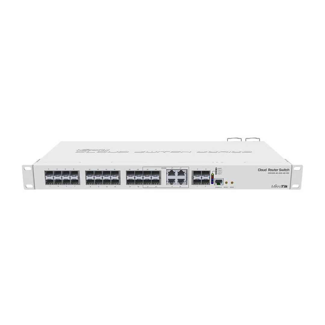 Switch 24x SFP, 4x SFP+, 4x RJ45 1000Mb/s MikroTik CRS328-4C-20S-4S+RM